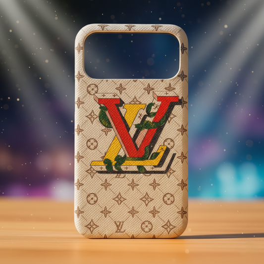 LV Leather iPhone Case